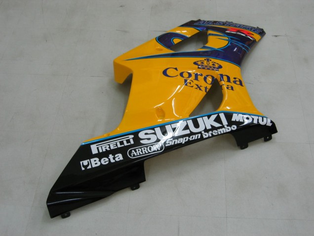 Billigste Suzuki GSXR 1000 Motorrad Verkleidung 2003-2004 - Gelb Weiss Blau Schwarz Corona