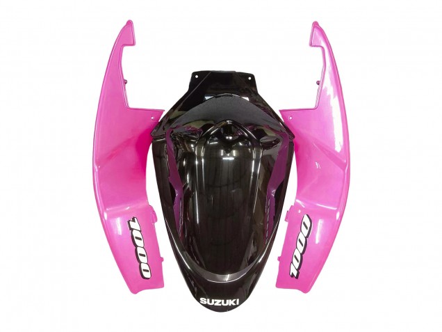 Billigste Suzuki GSXR 1000 Motorrad Verkleidung 2005-2006 - Glanzendes Schwarz Rosa