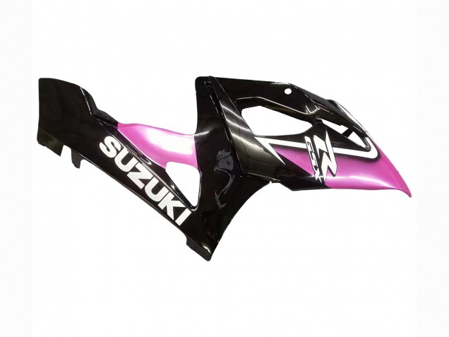 Billigste Suzuki GSXR 1000 Motorrad Verkleidung 2005-2006 - Glanzendes Schwarz Rosa