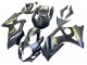 Billigste Suzuki GSXR 1000 Motorrad Verkleidung 2007-2008 - Matt Schwarz Gold Aufkleber
