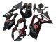 Billigste Suzuki GSXR 1000 Motorrad Verkleidung 2007-2008 - Schwarz Rot Flamme