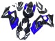 Billigste Suzuki GSXR 1000 Motorrad Verkleidung Kit 2007-2008 - Blau Glanzendes Schwarz
