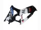 Billigste Suzuki GSXR 1000 Motorrad Verkleidung 2007-2008 - Glanzendes Schwarz Weiss West