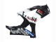 Billigste Suzuki GSXR 1000 Motorrad Verkleidung 2007-2008 - Glanzendes Schwarz Weiss West