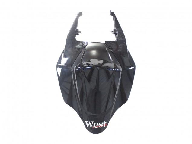 Billigste Suzuki GSXR 1000 Motorrad Verkleidung 2007-2008 - Glanzendes Schwarz Weiss West