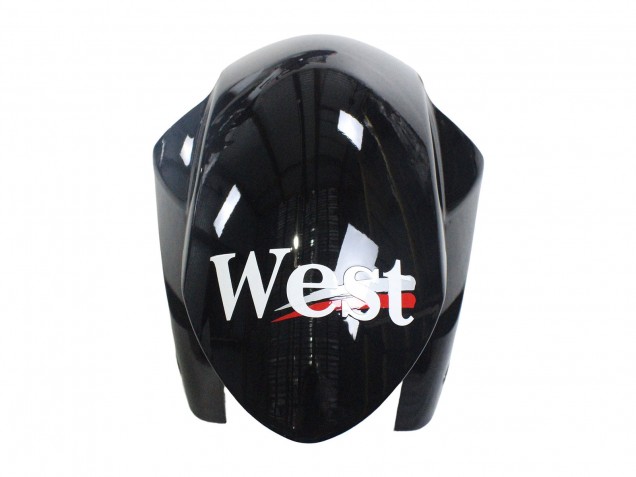 Billigste Suzuki GSXR 1000 Motorrad Verkleidung 2007-2008 - Glanzendes Schwarz Weiss West
