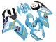 Billigste Suzuki GSXR 1000 Motorrad Verkleidung 2007-2008 - Hellblau Gelb Schwarz Motul Rizla