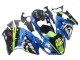 Billigste Suzuki GSXR 1300 Hayabusa Motorrad Verkleidung 1996-2007 - Blau Grun Hai 46