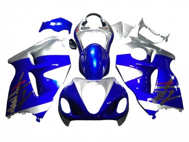 Billigste Suzuki GSXR 1300 Hayabusa Motorrad Verkleidung 1996-2007 - Blau Silber Hayabusa
