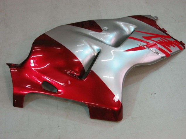 Billigste Suzuki GSXR 1300 Hayabusa Motorrad Verkleidung 1996-2007 - Silber Rot Hayabusa