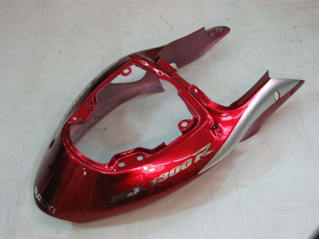 Billigste Suzuki GSXR 1300 Hayabusa Motorrad Verkleidung 1996-2007 - Silber Rot Hayabusa