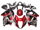 Billigste Suzuki GSXR 1300 Hayabusa Motorrad Verkleidung 1996-2007 - Rot Glanzendes Schwarz Hayabusa