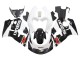 Billigste Suzuki GSXR 600 / GSXR 750 Motorrad Verkleidung 1996-2000 - Schwarz Weiss