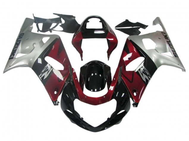 Billigste Suzuki GSXR 600 / GSXR 750 Motorrad Verkleidung 1996-2000 - Dunkel Blau Weiss