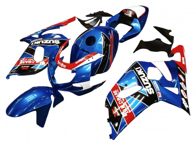 Billigste Suzuki GSXR 600 / GSXR 750 Motorrad Verkleidung 2001-2003 - Blau Rot Rennen