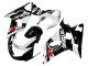 Billigste Suzuki GSXR 600 / GSXR 750 Motorrad Verkleidung 2001-2003 - Weiss Glanzendes Schwarz Rot