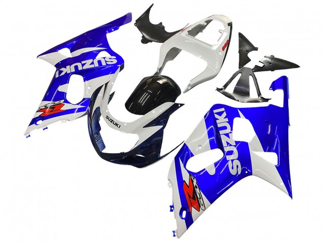 Billigste Suzuki GSXR 600 / GSXR 750 Motorrad Verkleidung 2001-2003 - Weiss Blau Glanzendes Schwarz Rot