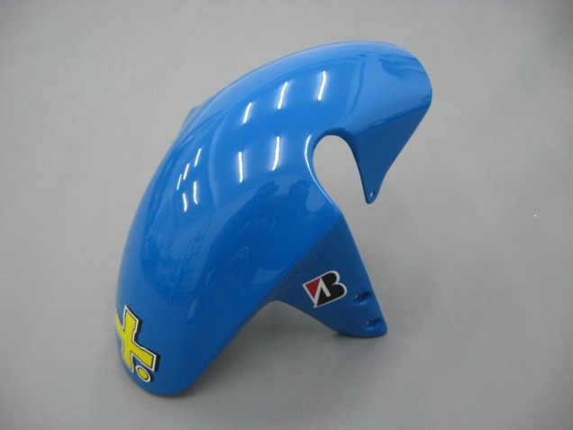 Billigste Suzuki GSXR 600 / GSXR 750 Motorrad Verkleidung 2001-2003 - Blau Gelb Schwarz Motul Rizla