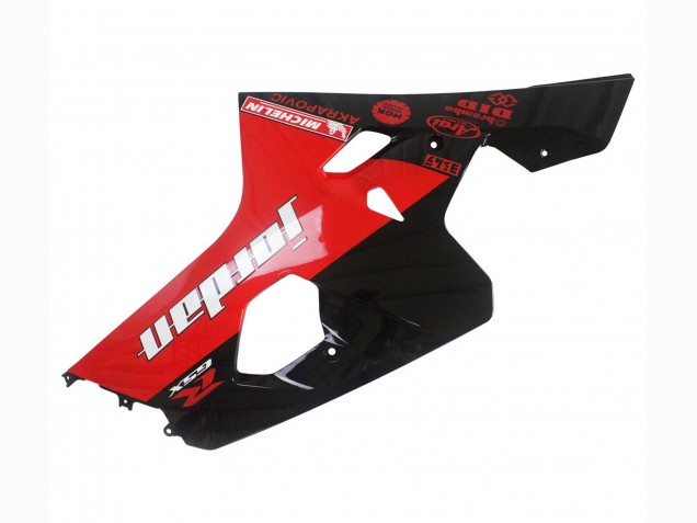 Billigste Suzuki GSXR 600 / GSXR 750 Motorrad Verkleidung 2004-2005 - Glanzendes Schwarz Rot Jordan Michelin