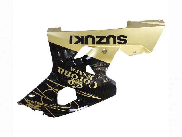 Billigste Suzuki GSXR 600 / GSXR 750 Motorrad Verkleidung 2004-2005 - Glanzendes Schwarz Gold Corona