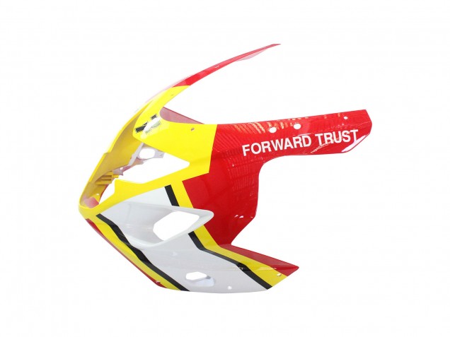 Billigste Suzuki GSXR 600 / GSXR 750 Motorrad Verkleidung 2004-2005 - Weiss Rot Gelb Michelin Texaon Heron 7