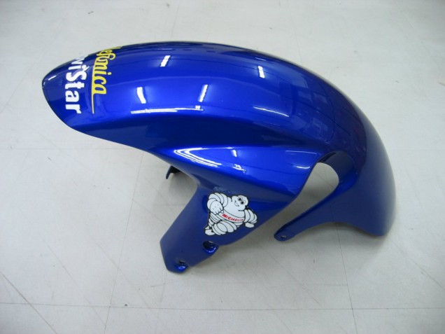 Billigste Suzuki GSXR 600 / GSXR 750 Motorrad Verkleidung 2004-2005 - Blau Weiss Gelb Grun Telefumica Motul MoviStar