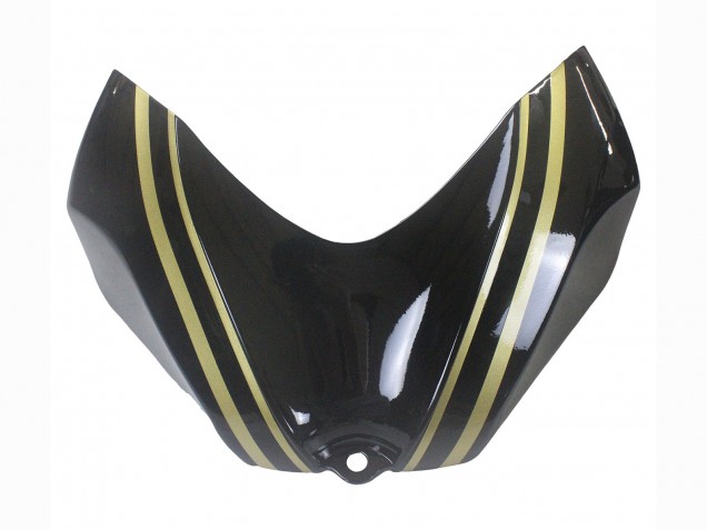 Billigste Suzuki GSXR 600 / GSXR 750 Motorrad Verkleidung 2006-2007 - Glanzendes Schwarz Gold Streifen
