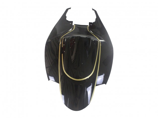 Billigste Suzuki GSXR 600 / GSXR 750 Motorrad Verkleidung 2006-2007 - Glanzendes Schwarz Gold Streifen
