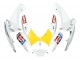 Billigste Suzuki GSXR 600 / GSXR 750 Motorrad Verkleidung 2006-2007 - Weiss Rot Gelb Motul