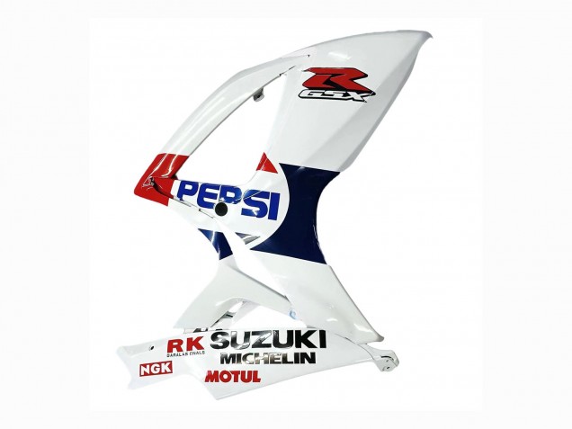 Billigste Suzuki GSXR 600 / GSXR 750 Motorrad Verkleidung 2006-2007 - Weiss Rot Gelb Motul