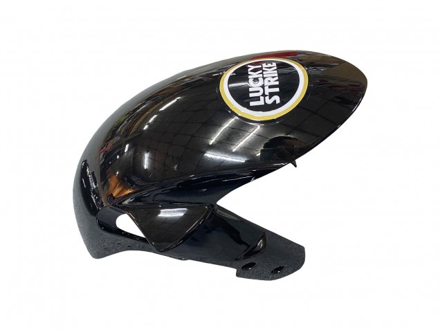 Billigste Suzuki GSXR 600 / GSXR 750 Motorrad Verkleidung 2006-2007 - Glanzendes Schwarz Weiss Motul Lucky Strike
