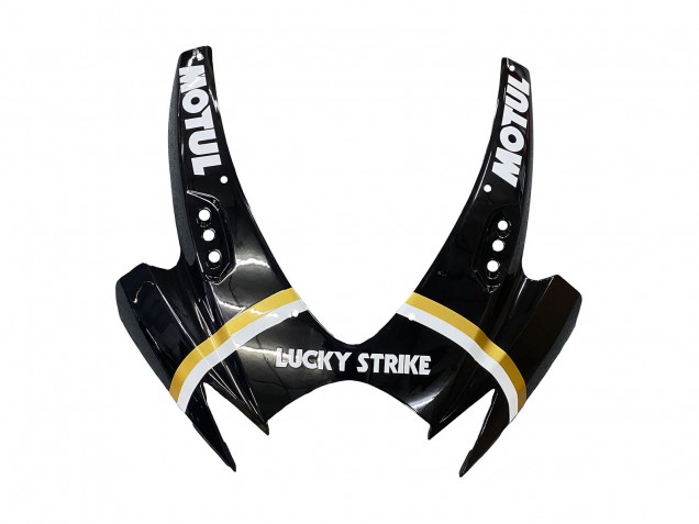 Billigste Suzuki GSXR 600 / GSXR 750 Motorrad Verkleidung 2006-2007 - Glanzendes Schwarz Weiss Motul Lucky Strike