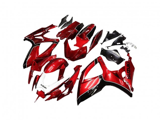 Billigste Suzuki GSXR 600 / GSXR 750 Motorrad Verkleidung 2006-2007 - Rot Schwarz
