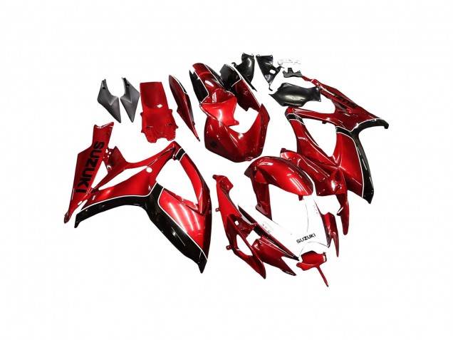 Billigste Suzuki GSXR 600 / GSXR 750 Motorrad Verkleidung 2006-2007 - Rot Schwarz