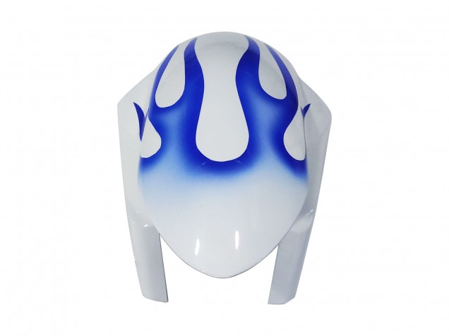 Billigste Suzuki GSXR 600 / GSXR 750 Motorrad Verkleidung 2006-2007 - Weiss Blau Flamme