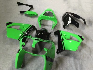 Billigste Kawasaki ZX9R Motorrad Verkleidung 2002-2003 - Grun Glanzendes Schwarz