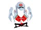 Billigste Suzuki GSXR 600 / GSXR 750 Motorrad Verkleidung 2008-2010 - Weiss Rot Motul Lucky Strike