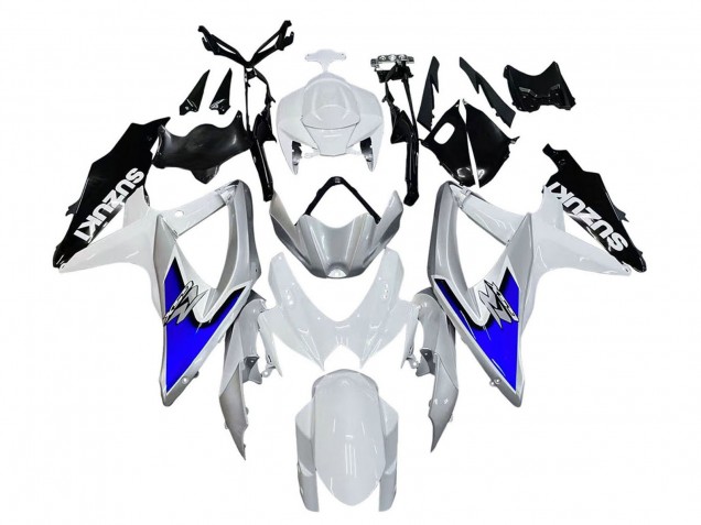 Billigste Suzuki GSXR 600 / GSXR 750 Motorrad Verkleidung 2008-2010 - Weiss Silber Blau Schwarz