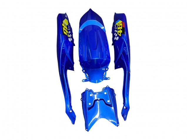 Billigste Suzuki GSXR 600 / GSXR 750 Motorrad Verkleidung 2008-2010 - Blau Fluoreszierendes Grun Hai