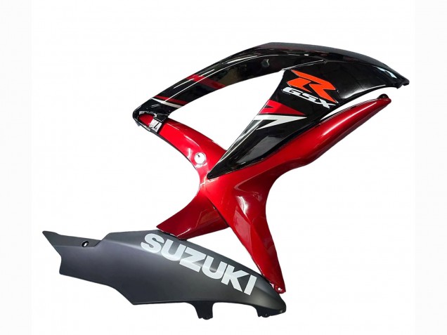 Billigste Suzuki GSXR 600 / GSXR 750 Motorrad Verkleidung 2008-2010 - Rot Glanzendes Schwarz