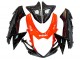 Billigste Suzuki GSXR 600 / GSXR 750 Motorrad Verkleidungen Kit 2011-2024 - Rot Glanzendes Schwarz