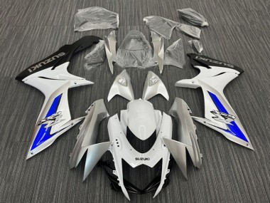 Billigste Suzuki GSXR 600 / GSXR 750 Motorrad Verkleidung 2011-2024 - Weiss Silber Blau Schwarz
