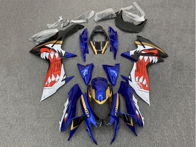 Billigste Suzuki GSXR 600 / GSXR 750 Motorrad Verkleidung 2011-2024 - Blau Gold Rot Schwarz