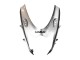 Billigste Suzuki GSXR 600 / GSXR 750 Motorrad Verkleidung 2011-2024 - Glanzendes Schwarz Silber