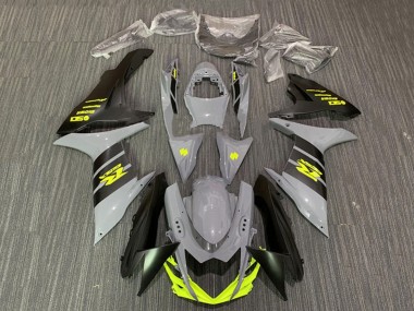 Billigste Suzuki GSXR 600 / GSXR 750 Motorrad Verkleidung 2011-2024 - Nardo Grau Neon Gelb Schwarz