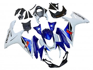 Billigste Suzuki GSXR 600 / GSXR 750 Motorrad Verkleidung 2011-2024 - Weiss Blau Rot