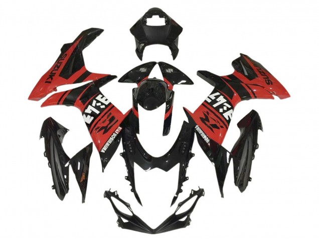 Billigste Suzuki GSXR 600 / GSXR 750 Motorrad Verkleidung 2011-2024 - Blau Weiss Schwarz