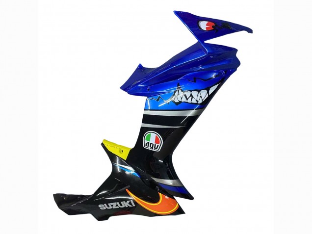 Billigste Suzuki GSXR 600 / GSXR 750 Motorrad Verkleidung 2011-2024 - Blau Gelb