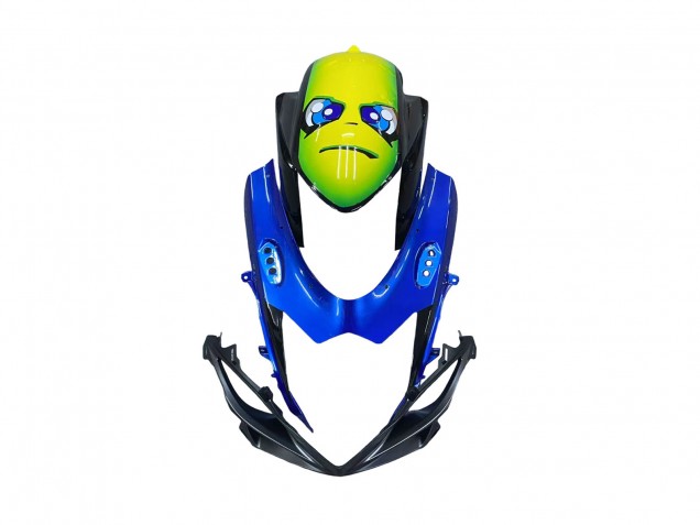 Billigste Suzuki GSXR 600 / GSXR 750 Motorrad Verkleidung 2011-2024 - Blau Gelb