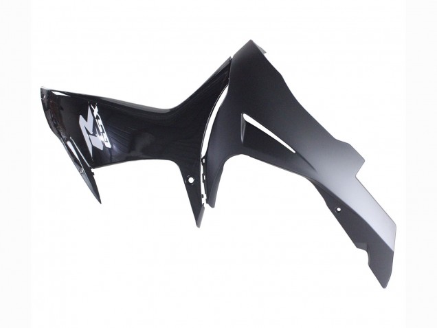Billigste Suzuki GSXR 600 / GSXR 750 Motorrad Verkleidung 2011-2024 - Glanzendes Schwarz Matt Schwarz Weiss Aufkleber